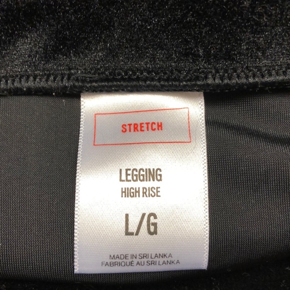 EXPRESS High Rise Stretch Velvet Leggings - Picture 4 of 6